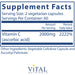 Vitamin C (100% pure) (1000 mg)-Vitamins & Supplements-Vital Nutrients-120 Capsules-Pine Street Clinic