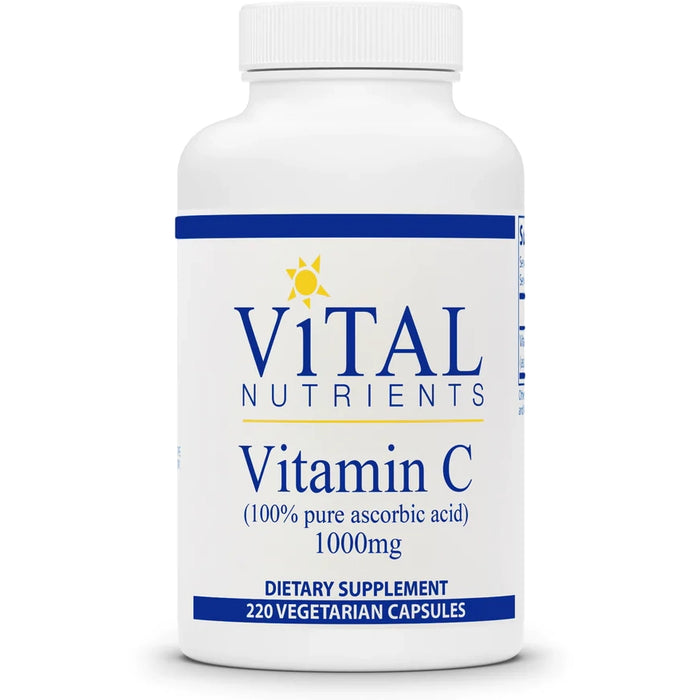 Vitamin C (100% pure) (1000 mg)-Vitamins & Supplements-Vital Nutrients-220 Capsules-Pine Street Clinic