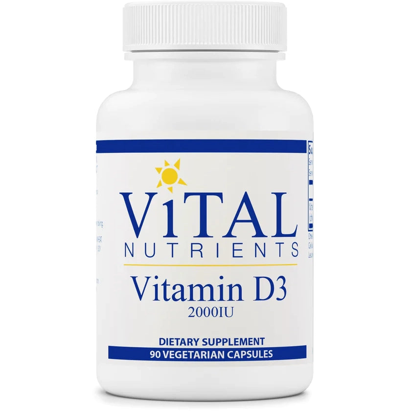 Vital Nutrients Vitamin D3 2000 IU 90 Capsules — Pine Street Clinic
