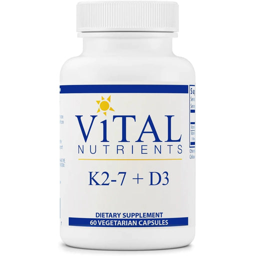 K2-7 + D3 (60 Capsules)-Vitamins & Supplements-Vital Nutrients-Pine Street Clinic