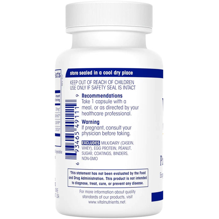 Vital Nutrients - Vegan Pancreatic Enzymes - 90 Capsules — Pine Street ...