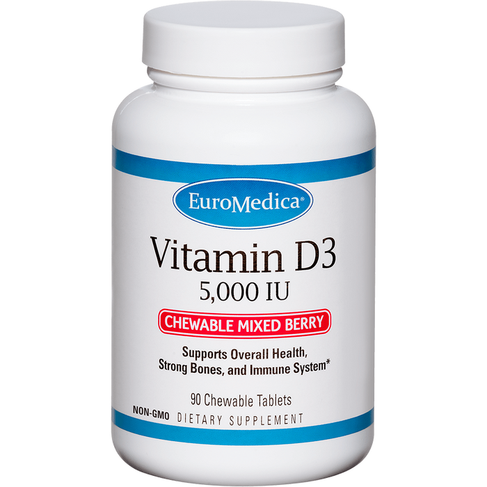 Vitamin D3 (5,000 IU) (Chewable Mixed Berry Flavor) (90 Chew Tablets)