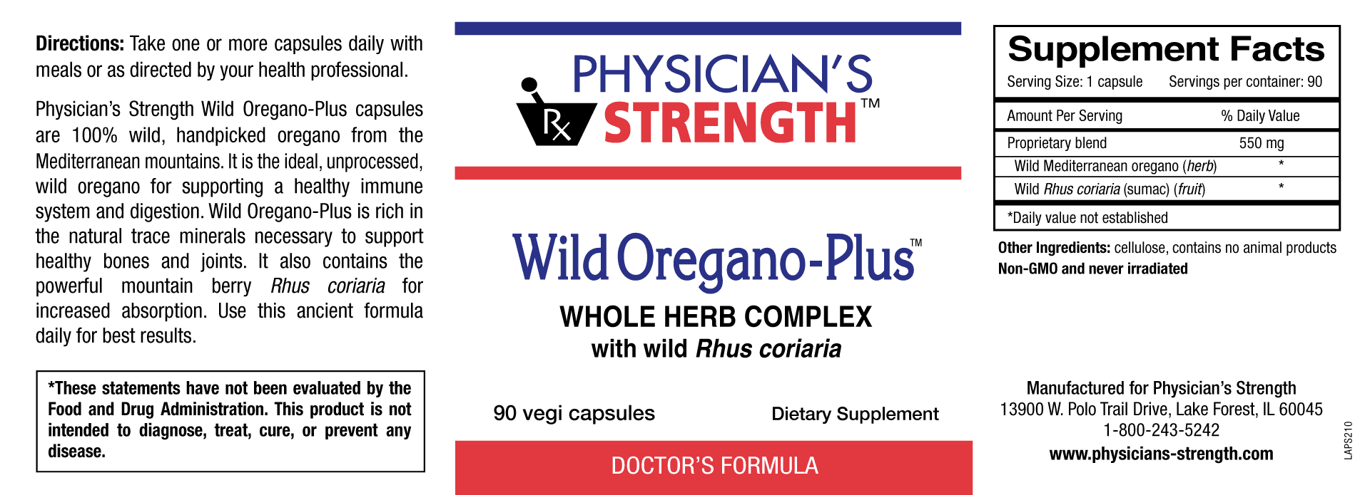 Wild Oregano-Plus (90 Capsules)