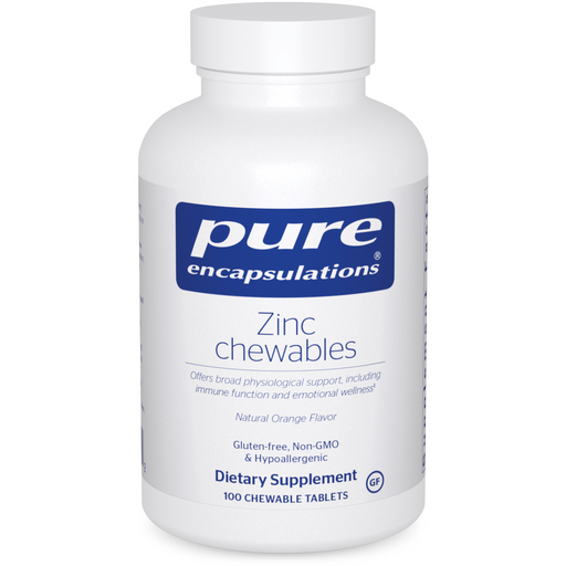 Zinc Chewables (100 Chewable Tablets)-Vitamins & Supplements-Pure Encapsulations-Pine Street Clinic