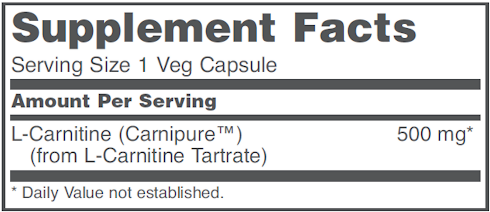 L-Carnitine (60 Capsules)