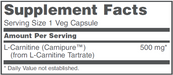 L-Carnitine (60 Capsules)