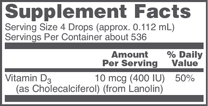Liquid Vitamin D3 (2 Ounces)