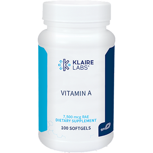 Vitamin A (7500 mcg) (100 Softgels)-Klaire Labs - SFI Health-Pine Street Clinic