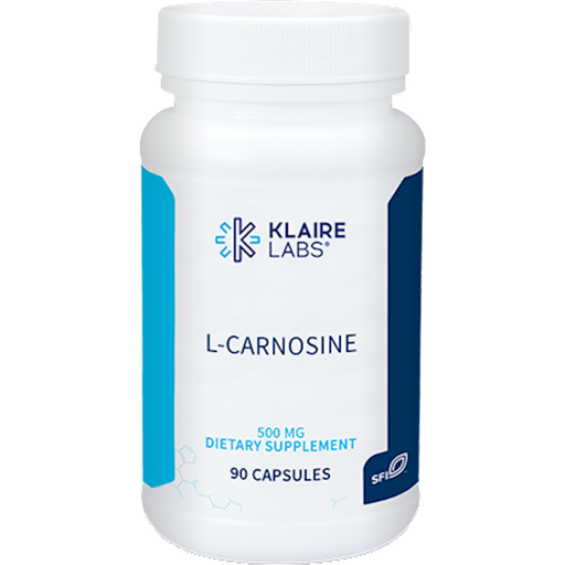L-Carnosine 500 mg (90 Capsules)-Vitamins & Supplements-Klaire Labs - SFI Health-Pine Street Clinic