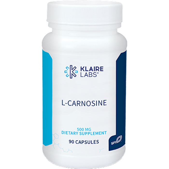 L-Carnosine 500 mg (90 Capsules)-Klaire Labs-Pine Street Clinic