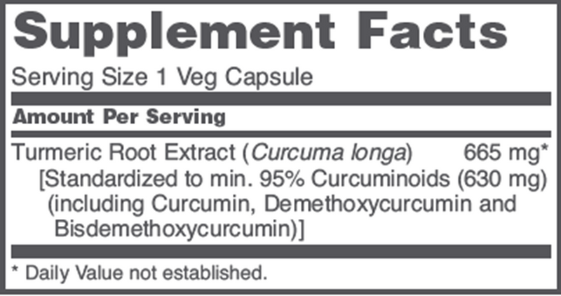 Curcumin Turmeric Root Extract (60 Capsules)