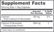 Calcium D-Glucarate (90 Capsules)