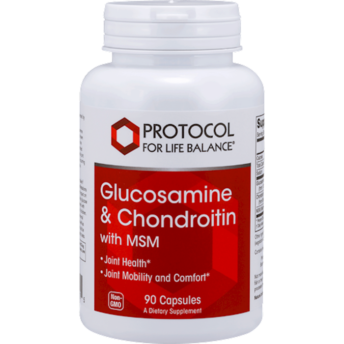 Glucosamine & Chondroitin with MSM-Vitamins & Supplements-Protocol For Life Balance-90 Capsules-Pine Street Clinic