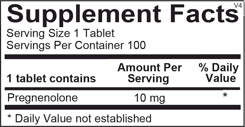 Pregnenolone (100 Tablets)