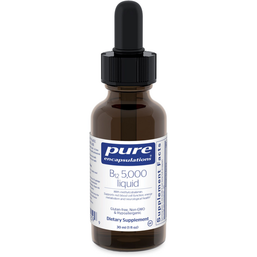 B12 Liquid (5,000 mcg) (30 ml)-Vitamins & Supplements-Pure Encapsulations-Pine Street Clinic