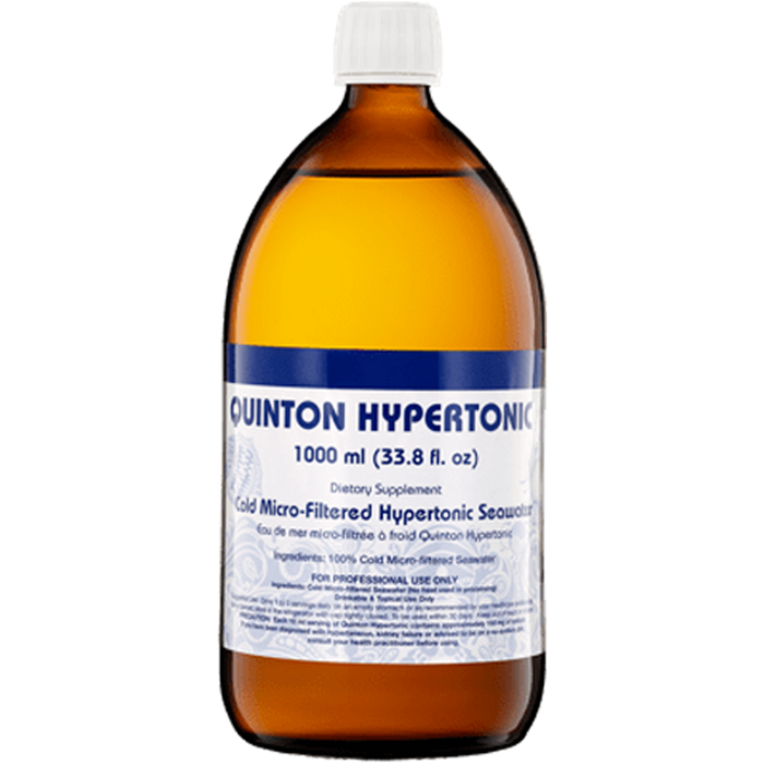 Original Quinton Hypertonic Solution - Filtered Sea Water Hydration -  Liquid Minerals with Electrolytes for Muscle Recovery, Stamina + Mineral
