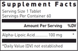 Alpha Lipoic Acid (60 Tablets)-Douglas Laboratories-Pine Street Clinic
