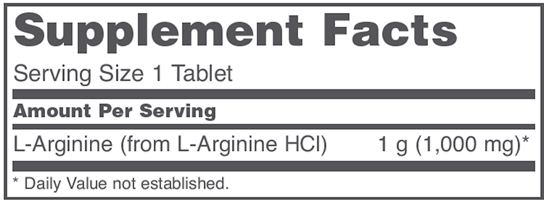 L-Arginine (120 Tablets)