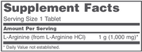 L-Arginine (120 Tablets)