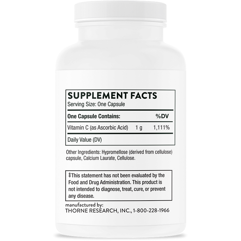 Ascorbic Acid (Vitamin C) (60 Capsules)