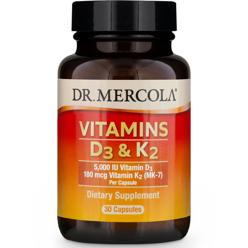 Vitamins D3 and K2 (30 Capsules)