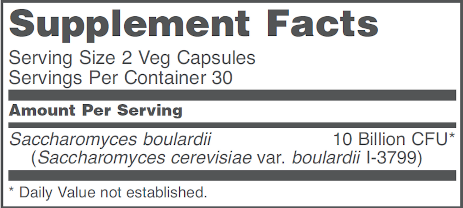 Saccharomyces Boulardii (60 Capsules)