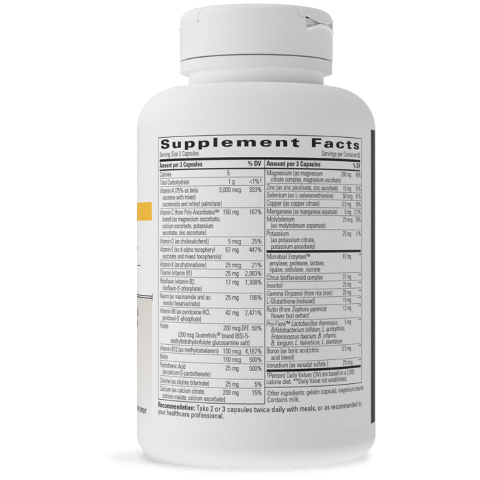 Nutrivitamin Enzyme Complex without Iron (180 Capsules)-Vitamins & Supplements-Integrative Therapeutics-Pine Street Clinic