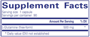 l-Glutamine (500 mg) (90 Capsules)