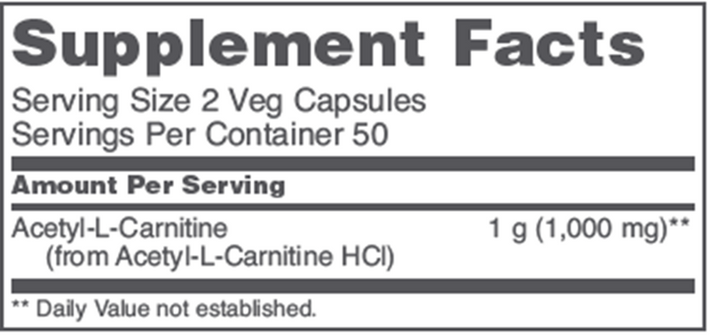 Acetyl- L-Carnitine (100 Capsules)