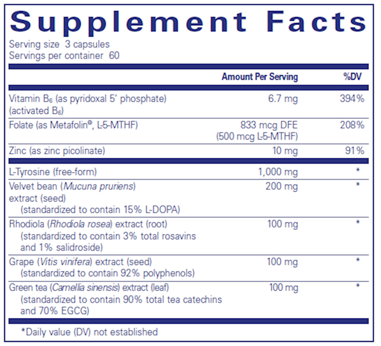 DopaPlus (180 Capsules)-Vitamins & Supplements-Pure Encapsulations-Pine Street Clinic