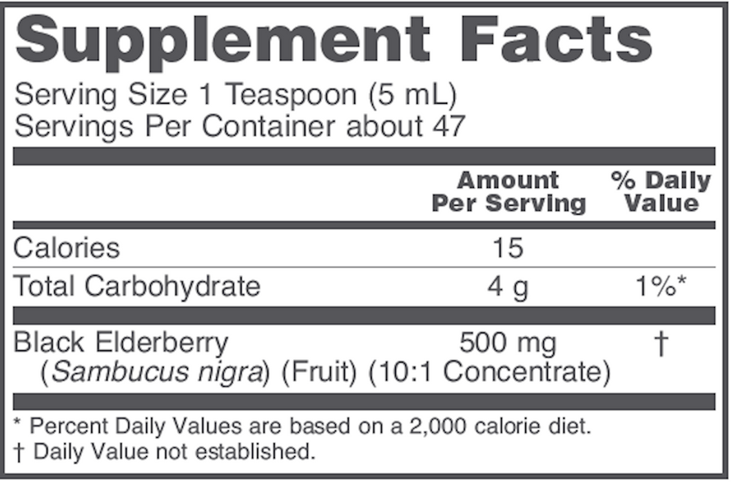 Sambucus Black Elderberry Liquid (8 Ounces)-Vitamins & Supplements-Protocol For Life Balance-Pine Street Clinic