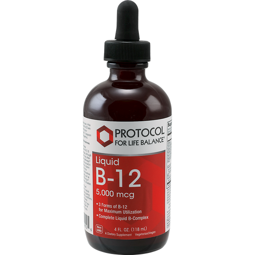 Liquid B-12 (4 Ounces)-Vitamins & Supplements-Protocol For Life Balance-Pine Street Clinic