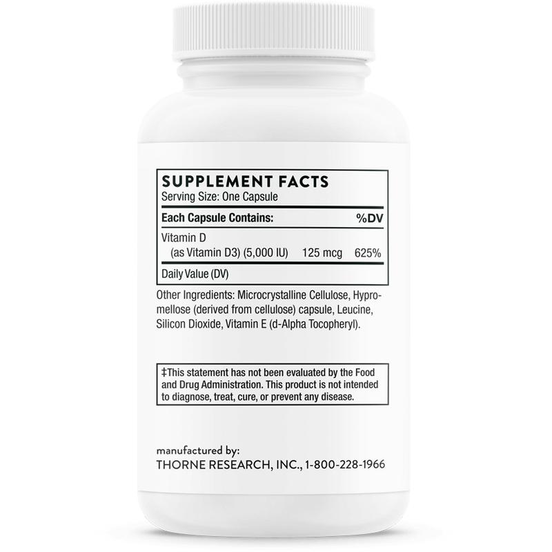 Vitamin D-5,000 (NSF Certified for Sport) (60 Capsules)