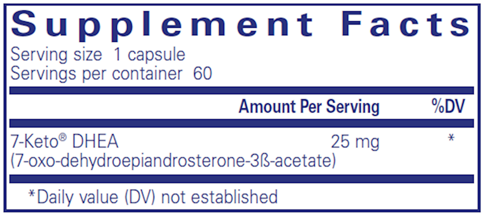 7-KETO® DHEA (25 mg)-Vitamins & Supplements-Pure Encapsulations-120 Capsules-Pine Street Clinic