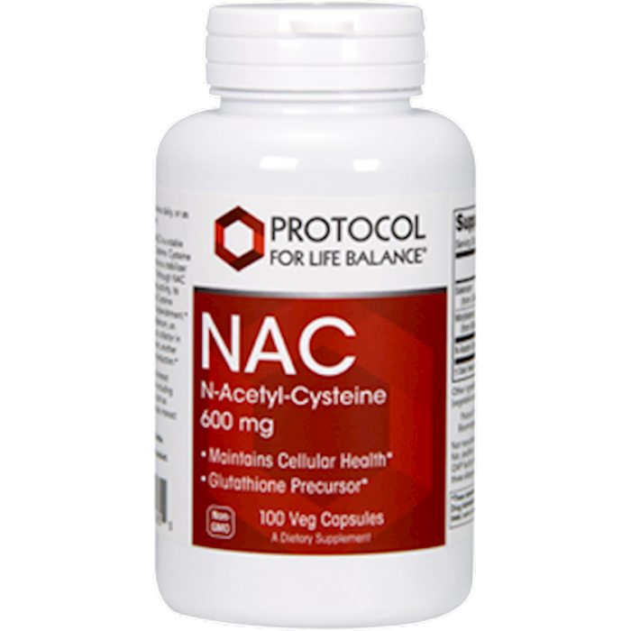 NAC (N-acetyl cysteine) (600 mg)-Vitamins & Supplements-Protocol For Life Balance-Pine Street Clinic
