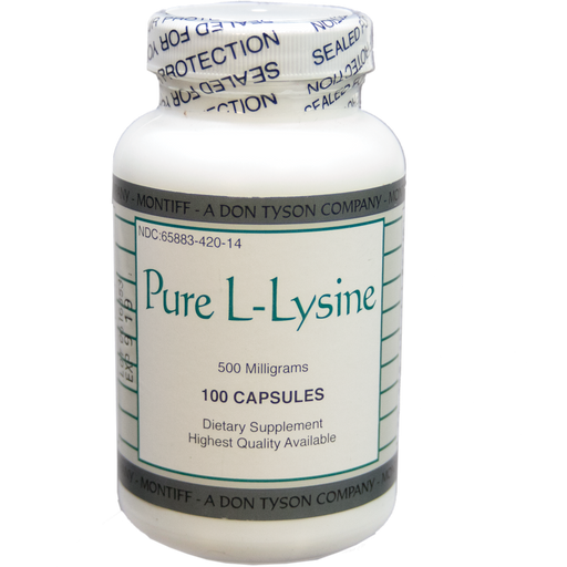 L-Lystine (500 mg)-Vitamins & Supplements-Montiff-100 Capsules-Pine Street Clinic