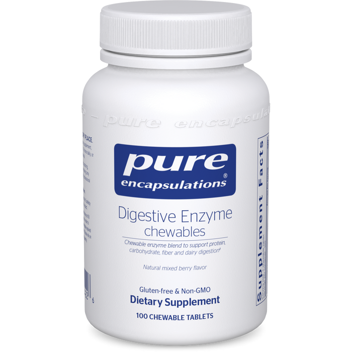 Digestive Enzyme Chewables (100 Chewable Tablets)-Vitamins & Supplements-Pure Encapsulations-Pine Street Clinic