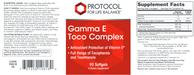 Gamma E Toco Complex (90 Softgels)