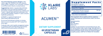 Acumen (60 Capsules)-Klaire Labs-Pine Street Clinic