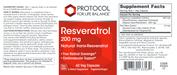 Resveratrol 200Mg 60 Vcaps (60 Capsules)-Vitamins & Supplements-Protocol For Life Balance-Pine Street Clinic