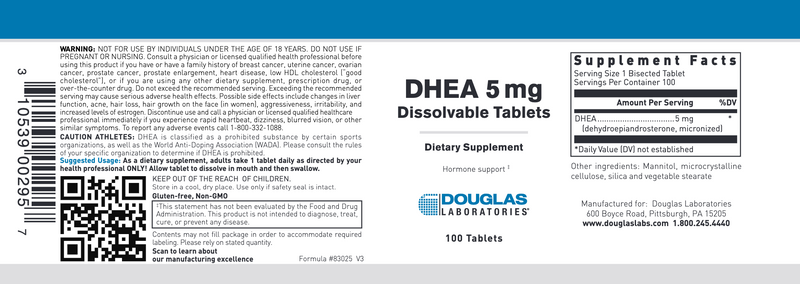 DHEA (5 mg) (100 Tablets)