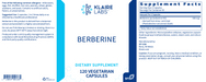 Berberine (120 Capsules)-Klaire Labs-Pine Street Clinic