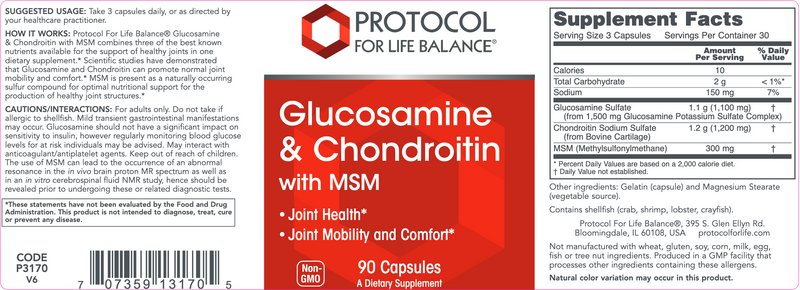 Glucosamine & Chondroitin with MSM