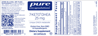7-KETO® DHEA (25 mg)-Vitamins & Supplements-Pure Encapsulations-120 Capsules-Pine Street Clinic