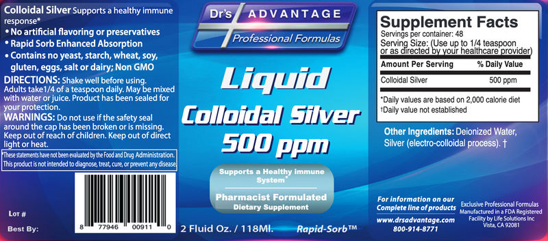 Colloidal Silver (2 Fluid Ounces)