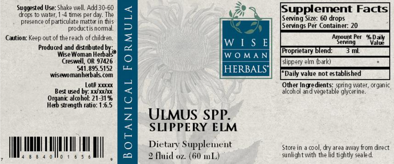 Slippery Elm (Ulmus rubra) (2 Ounce Liquid)