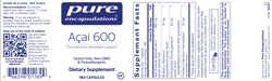 Açai 600 (180 Capsules)-Pure Encapsulations-Pine Street Clinic