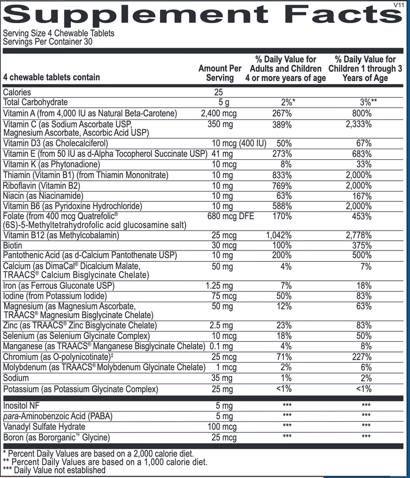 SuperNutes Chewable Multivitamin (120 Chewables)