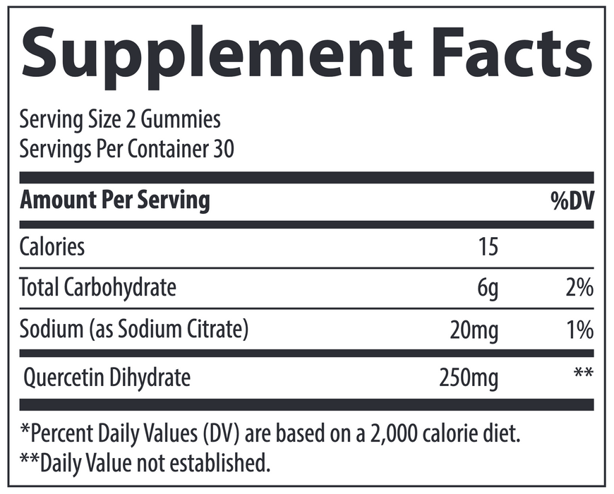 Quercetin Gummies (60 Gummies)-Vitamins & Supplements-Trace Minerals-Pine Street Clinic