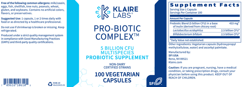 Pro-Biotic Complex (100 Capsules)